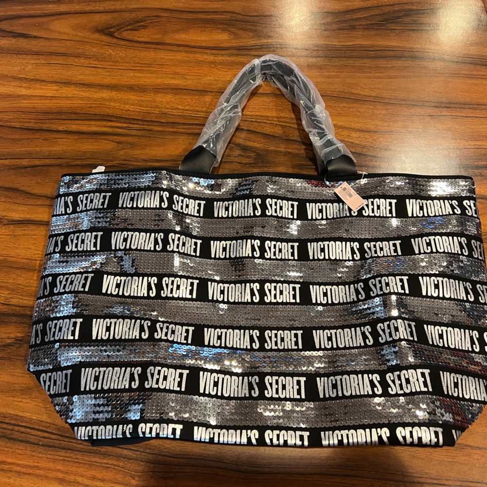 Brand New!!! Victoria’s Secret Sequined Tote Weekender Bag